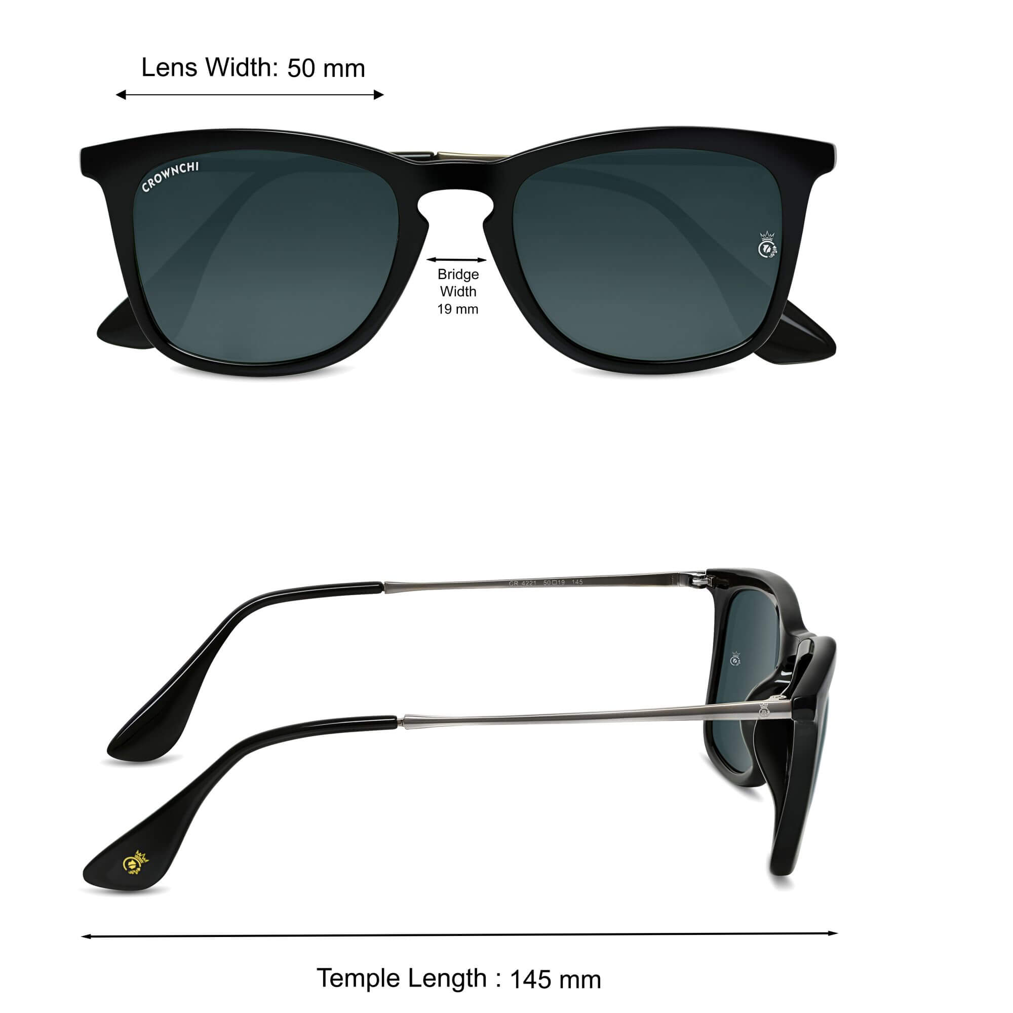 Sparrow Black Square Edition Sunglasses