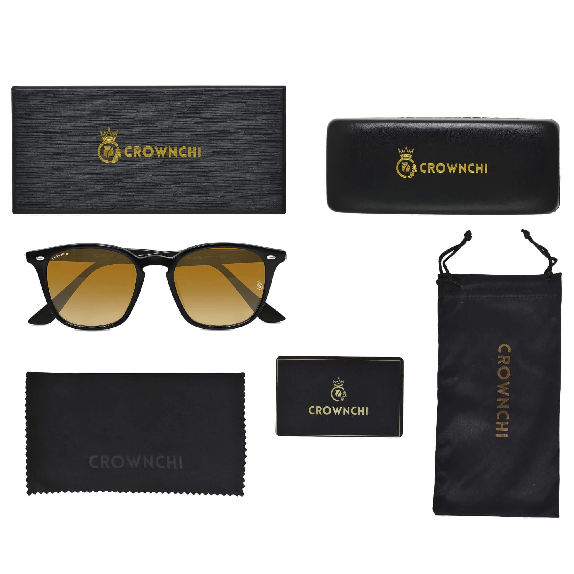 Asgard Black Brown Square Edition Sunglasses