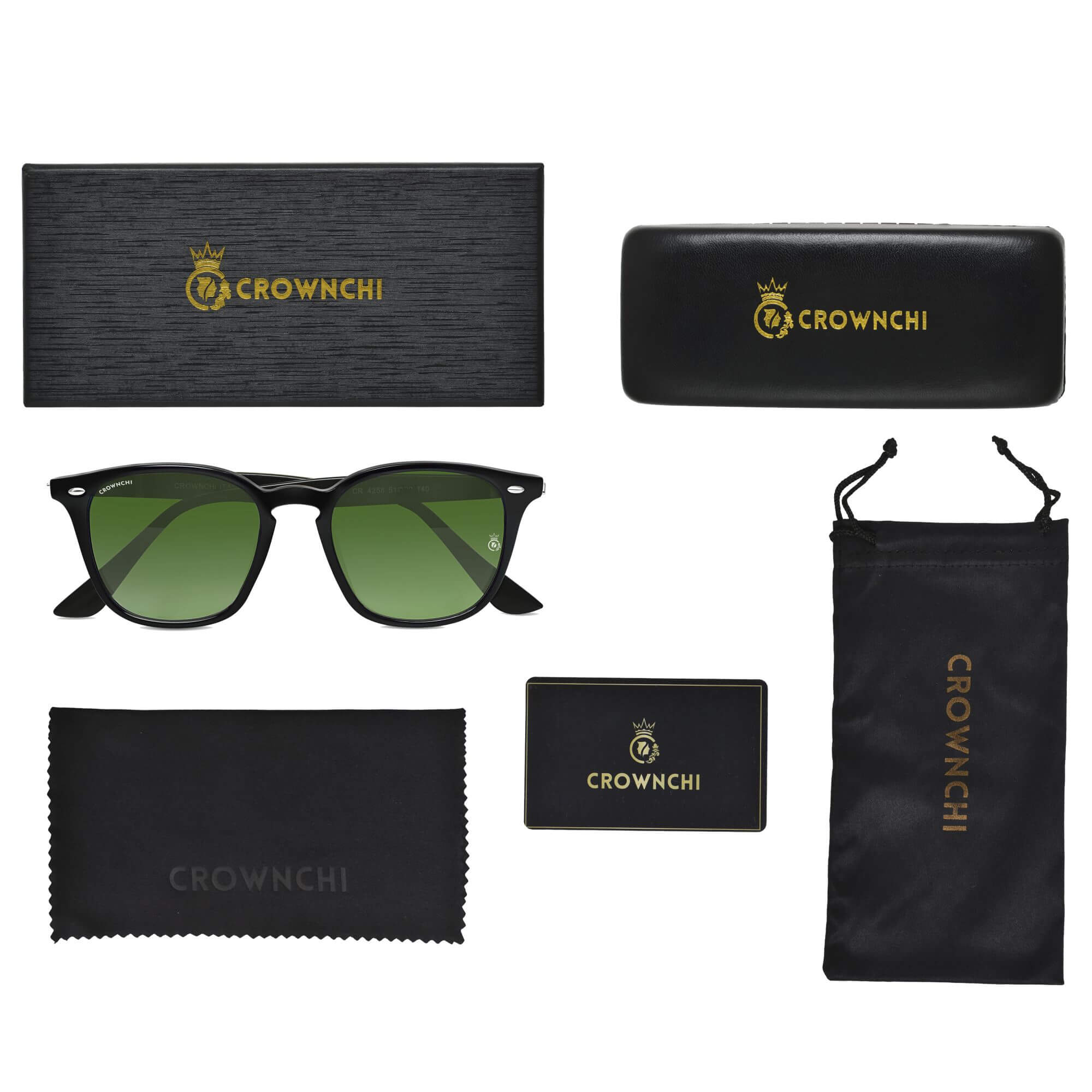 Asgard Black Green Square Edition Sunglasses