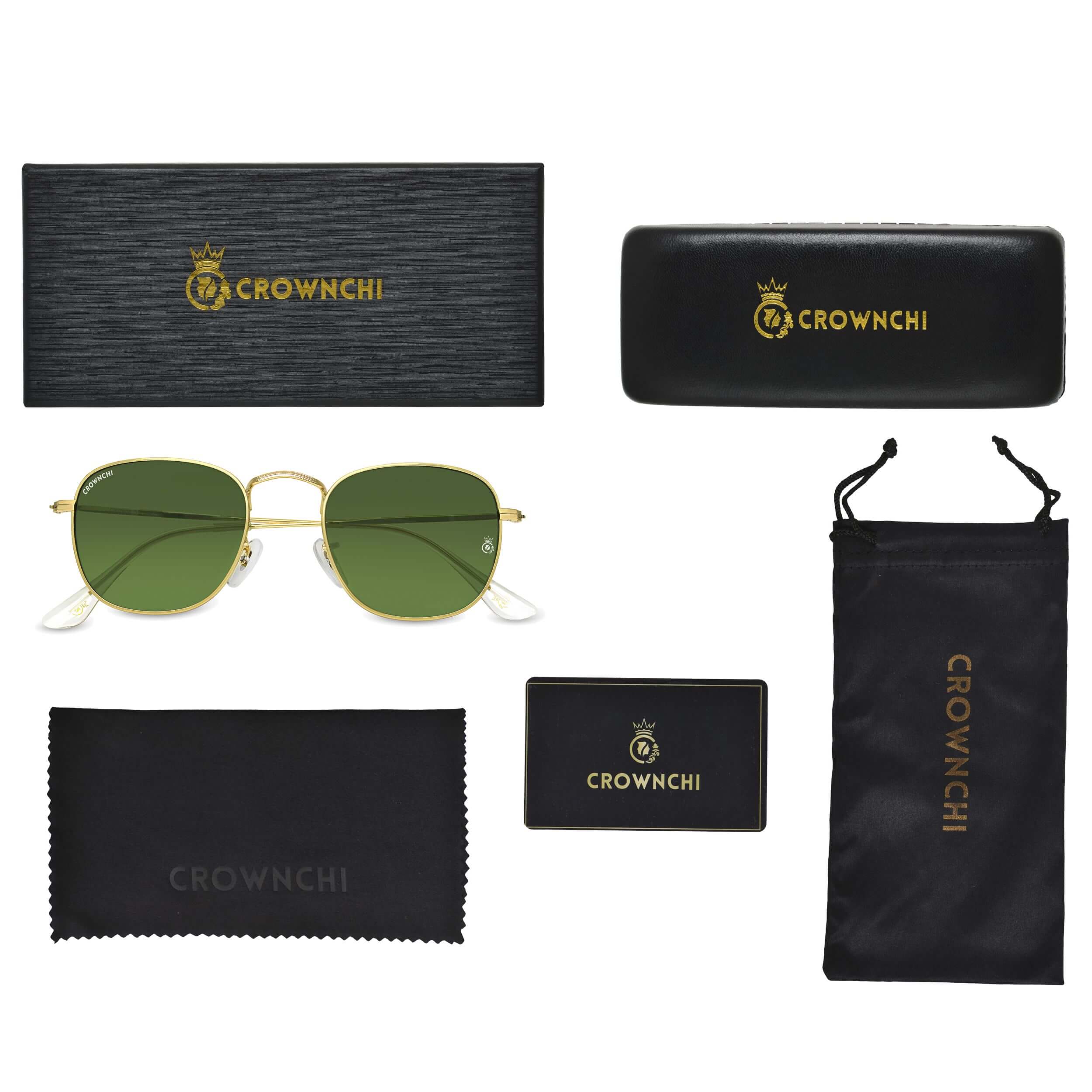 Lucas Gold Green Round Edition Sunglasses