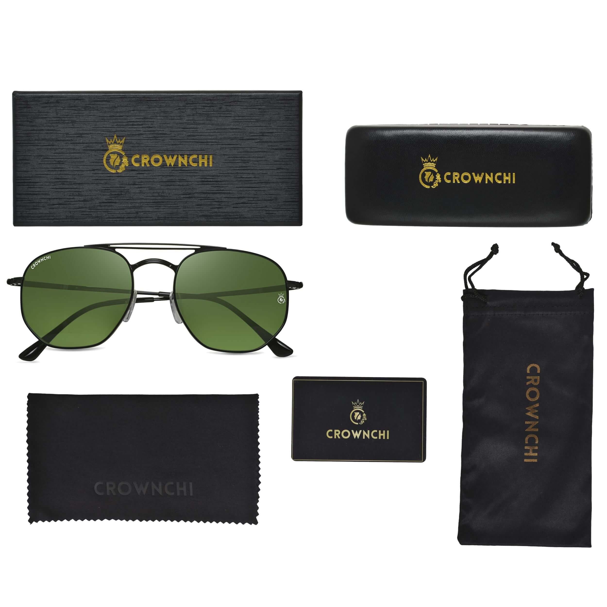 Moscow Black Green Round Edition Sunglasses