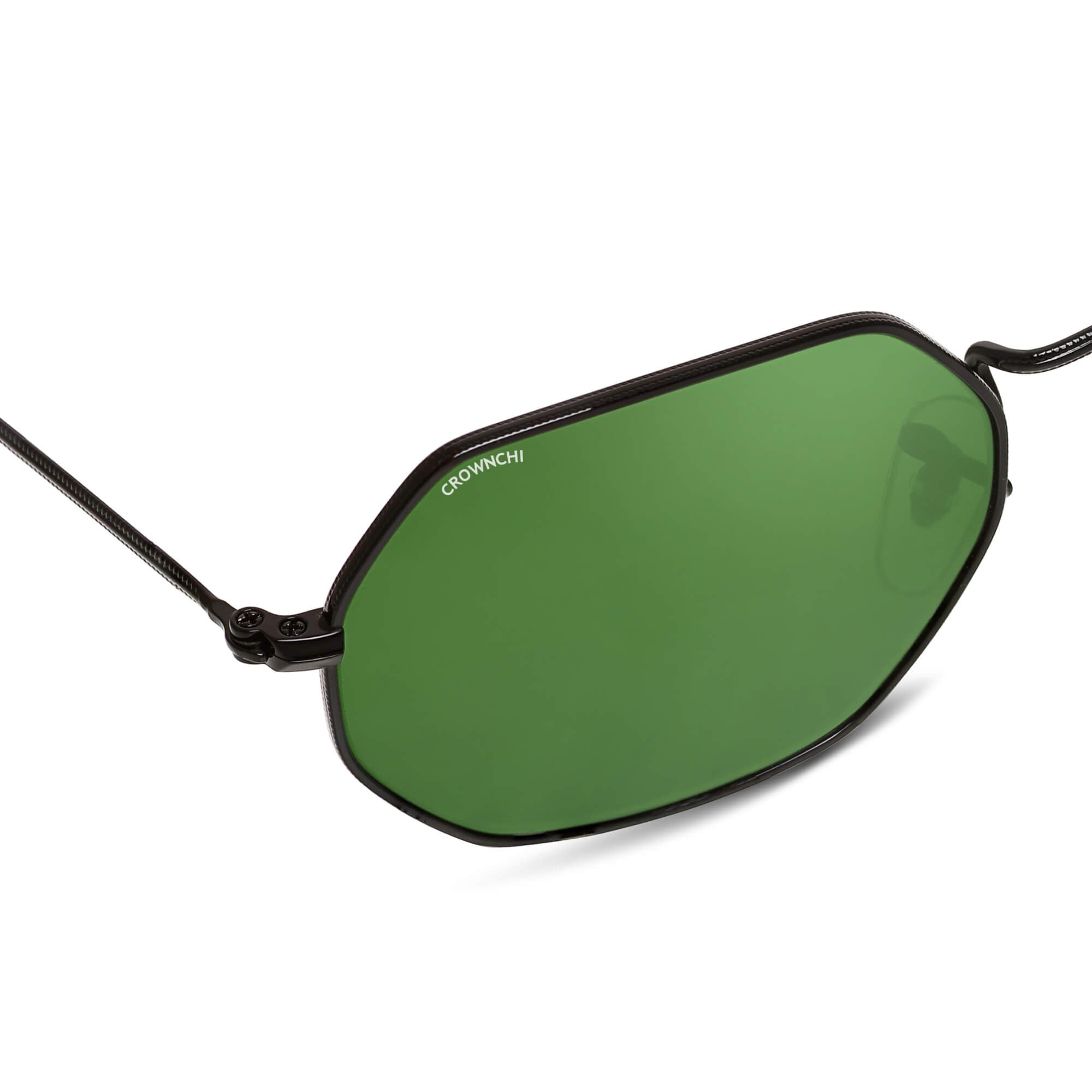 Marcus Black Green Rectangle Edition Sunglasses