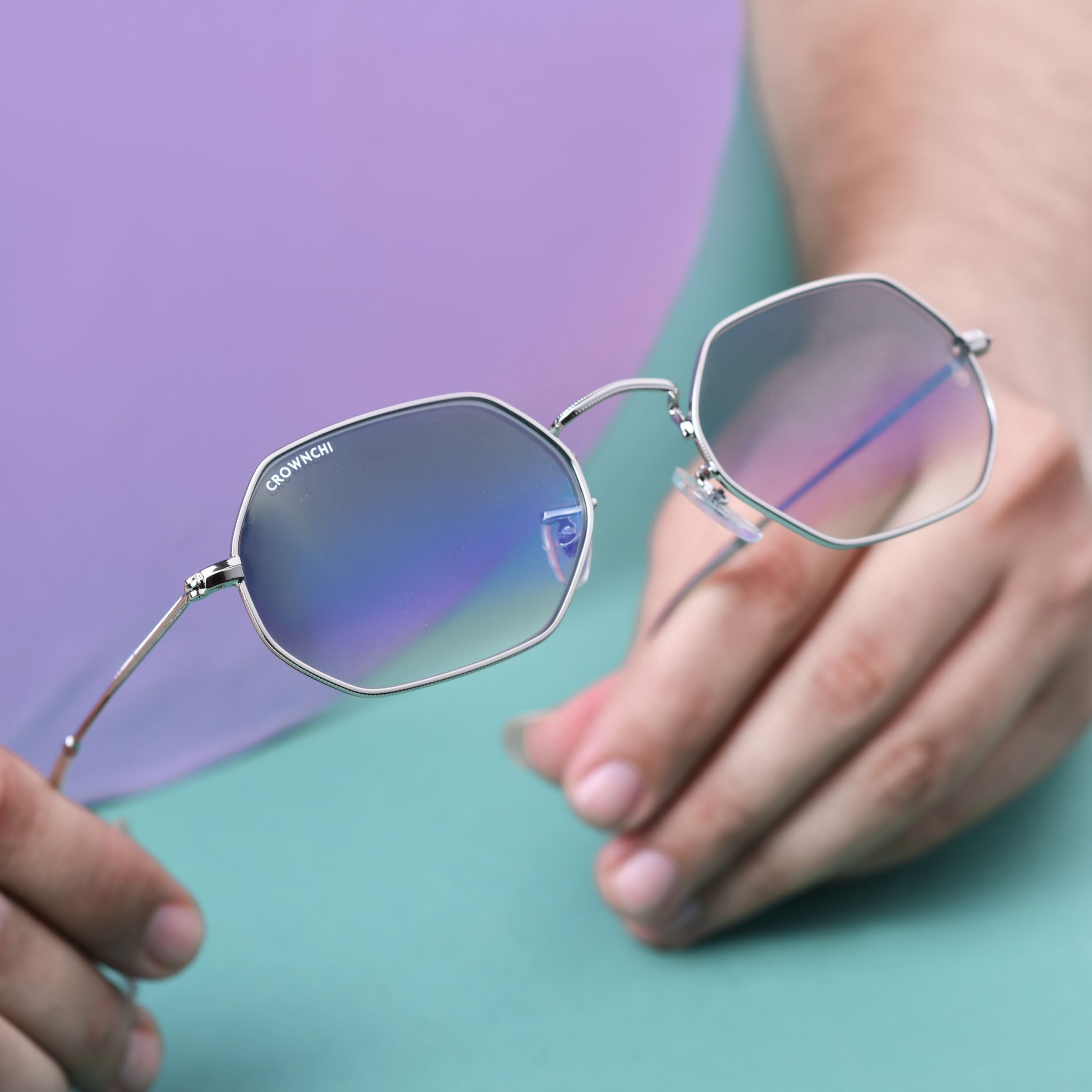 Marcus Silver Black Gradient Rectangle Edition Sunglasses