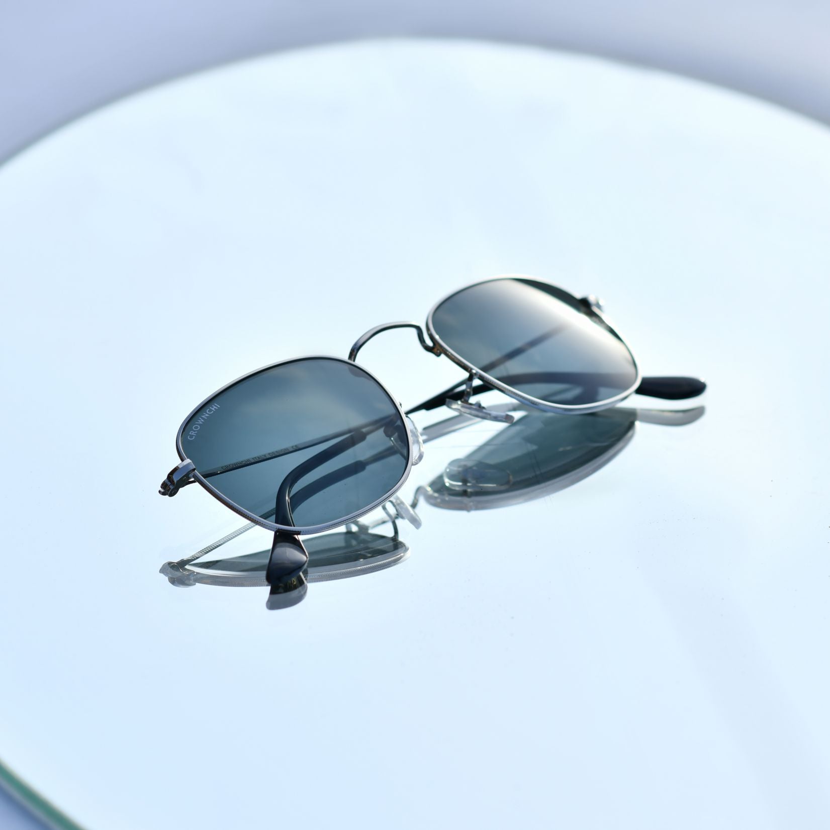 Lucas Silver Black Round Edition Sunglasses
