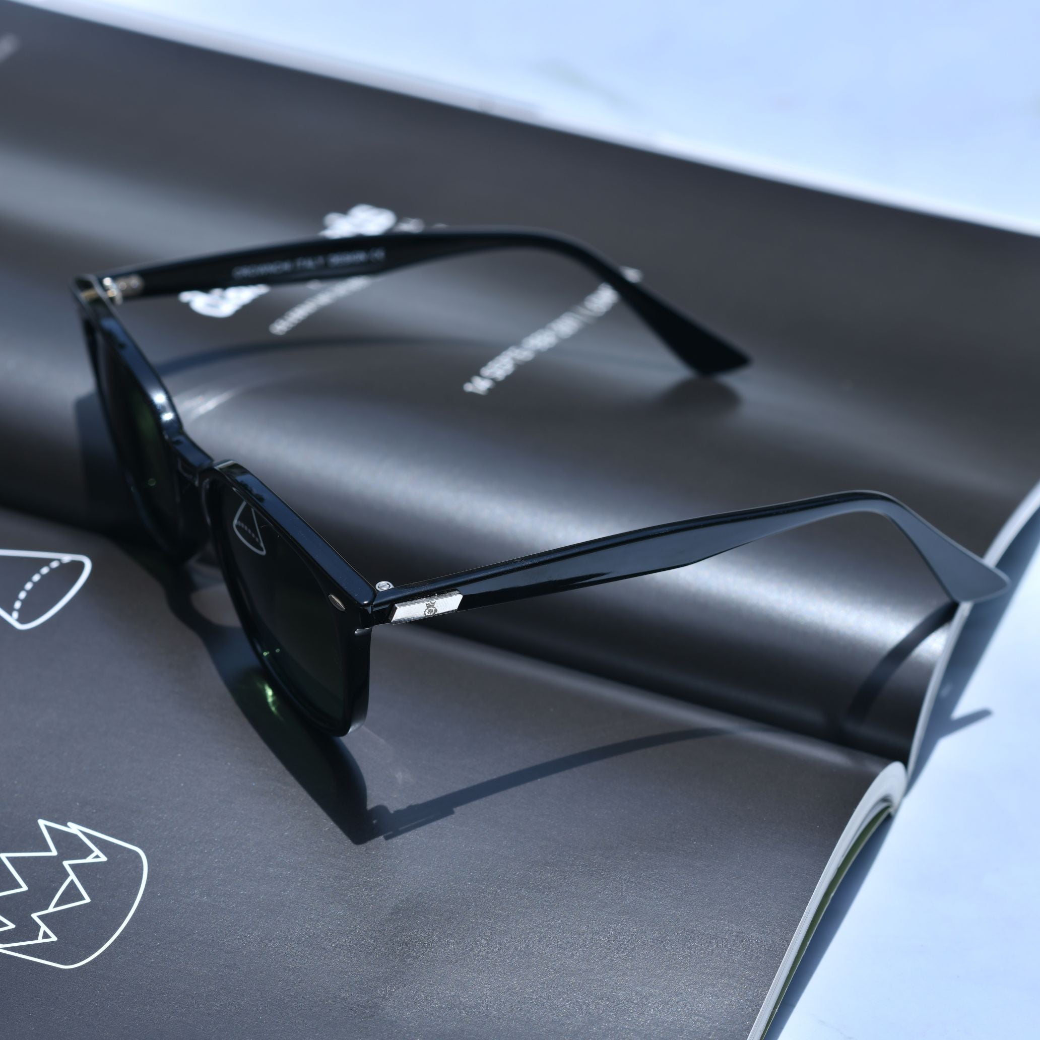 Asgard Black Green Square Edition Sunglasses