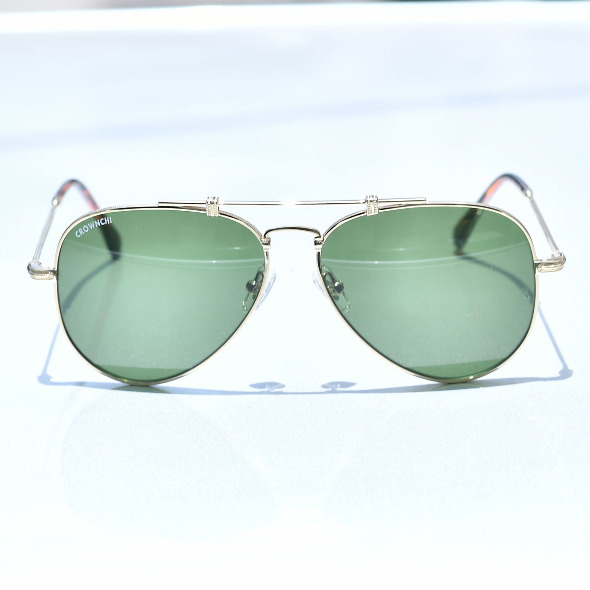 Wingman Gold Green Pilot Edition Sunglasses