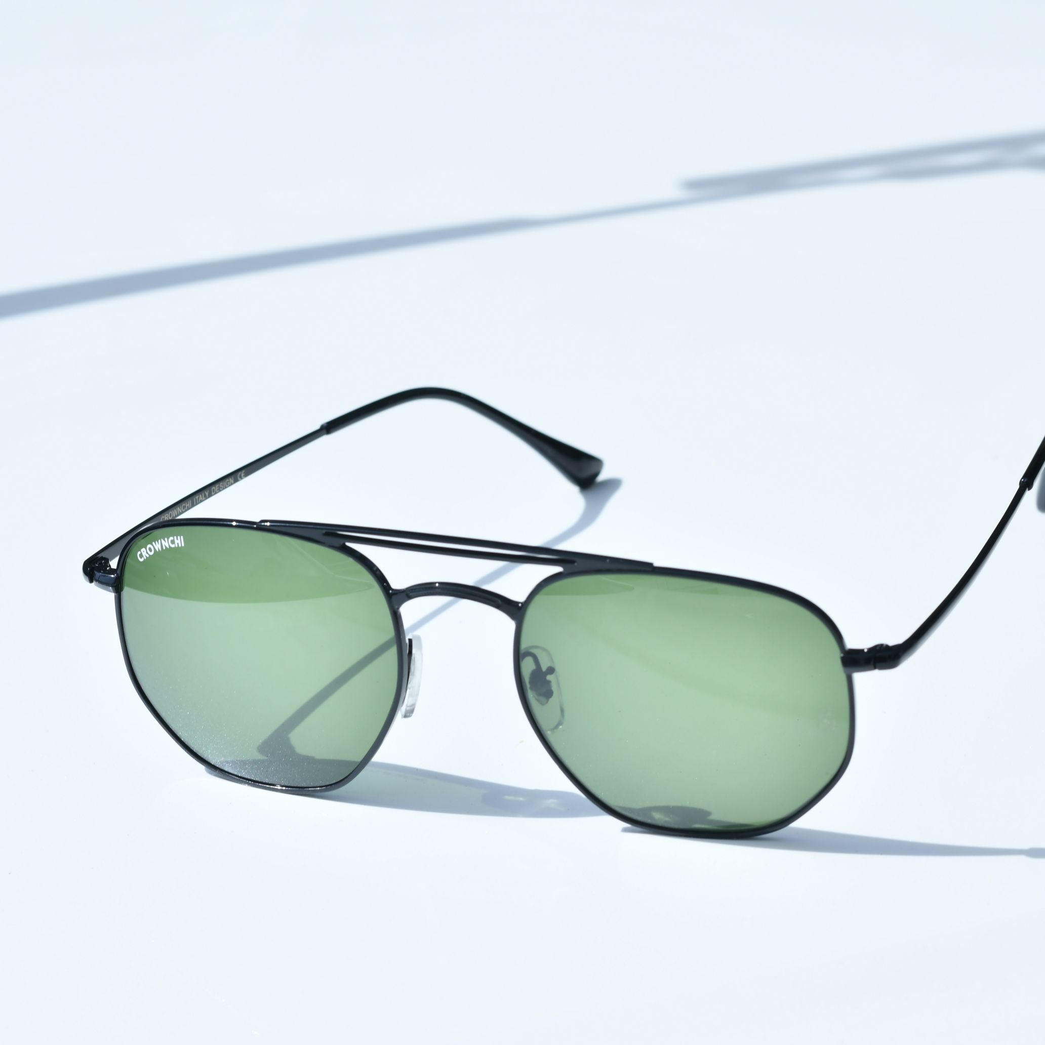 Moscow Black Green Round Edition Sunglasses
