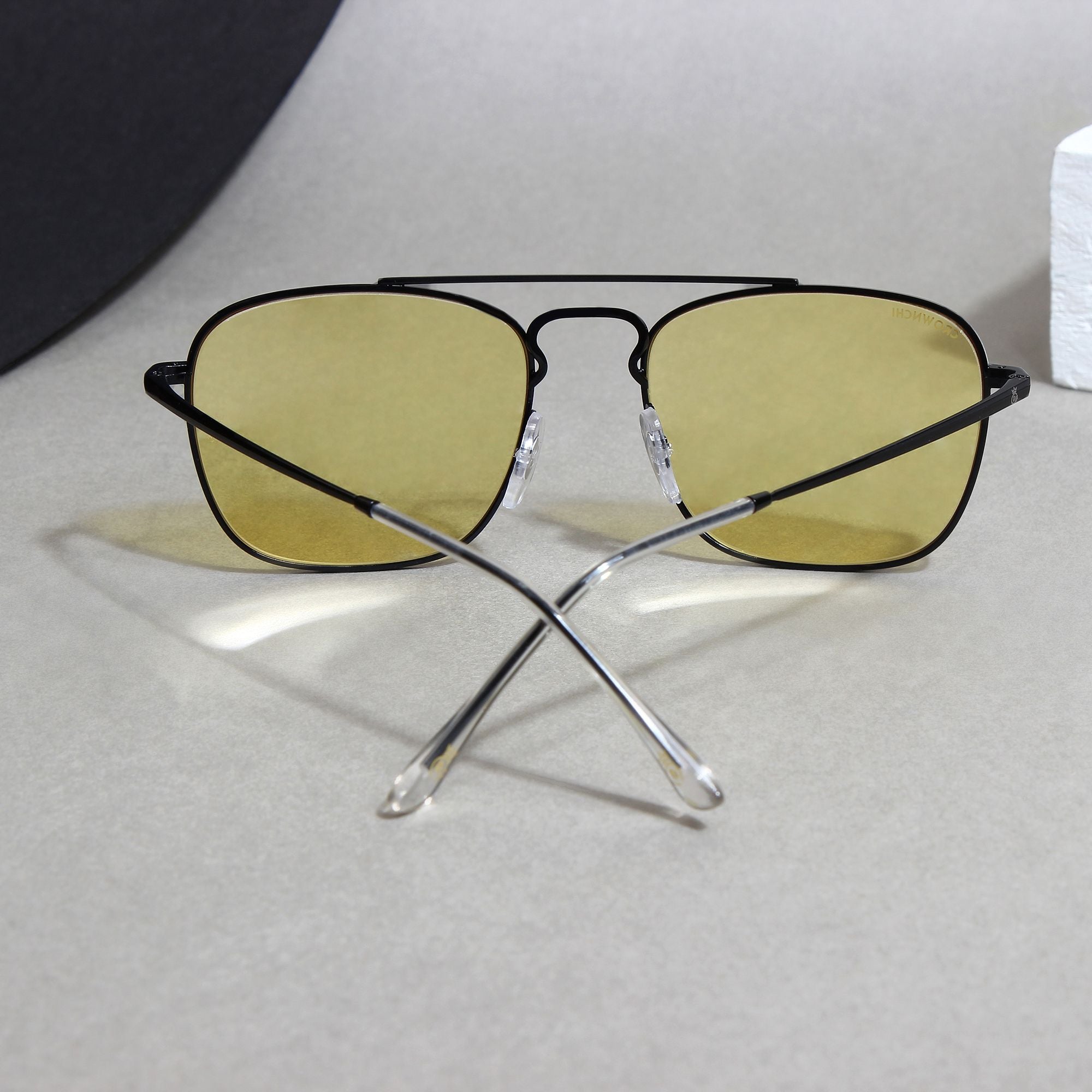 Denver Black Yellow Square Edition Sunglasses